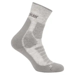 Icebreaker Merino Hike+ Heavy Crewsokken Blizzard Heather / Alloy