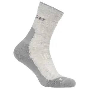 Icebreaker Merino Hike+ Light Crewsokken Blizzard Heather / Alloy