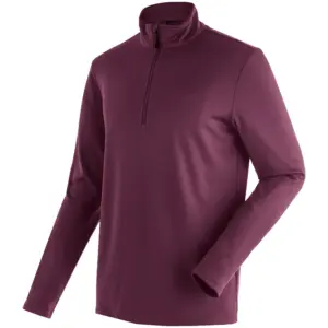 Maier Sports Midlayer Felix Fleece Met Halve Rits Rich Soil