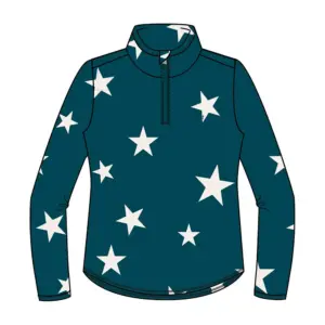 Protest Bette Fleece Met Halve Rits Blauw