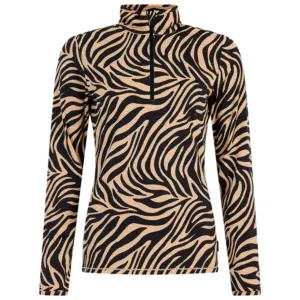 Protest Esher Fleece Met Halve Rits Beige