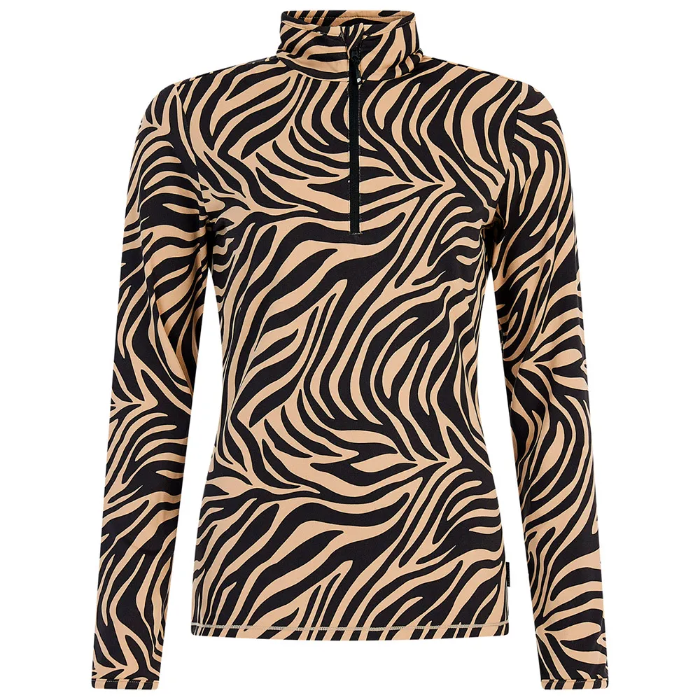 Protest Esher Fleece Met Halve Rits Beige