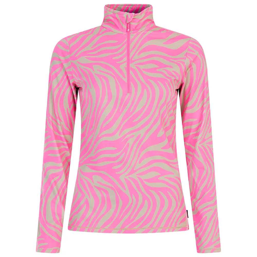 Protest Esher Fleece Met Halve Rits Roze