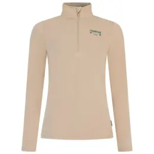 Protest Gentle Fleece Met Halve Rits Beige