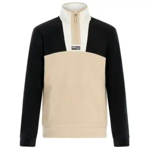 Protest Lowton Outdoor Fleece Met Halve Rits Zwart