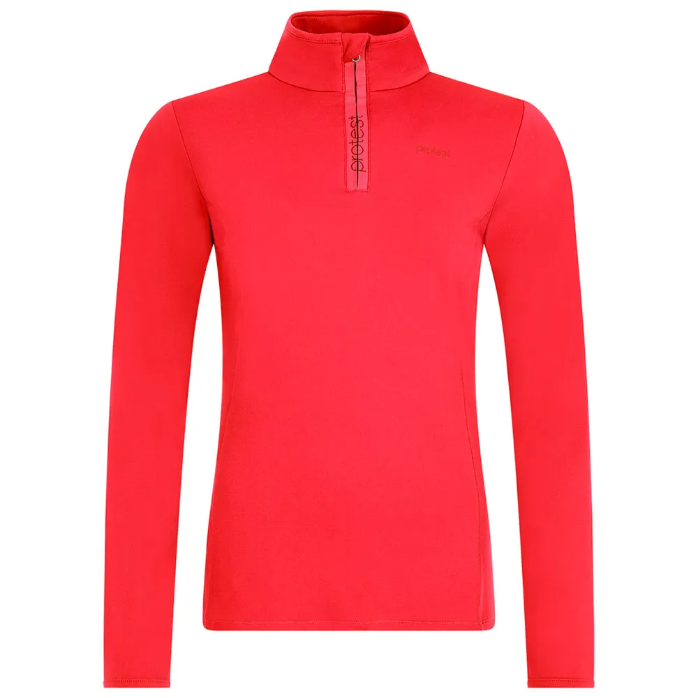 Protest Refabriz Fleece Met Halve Rits Rood