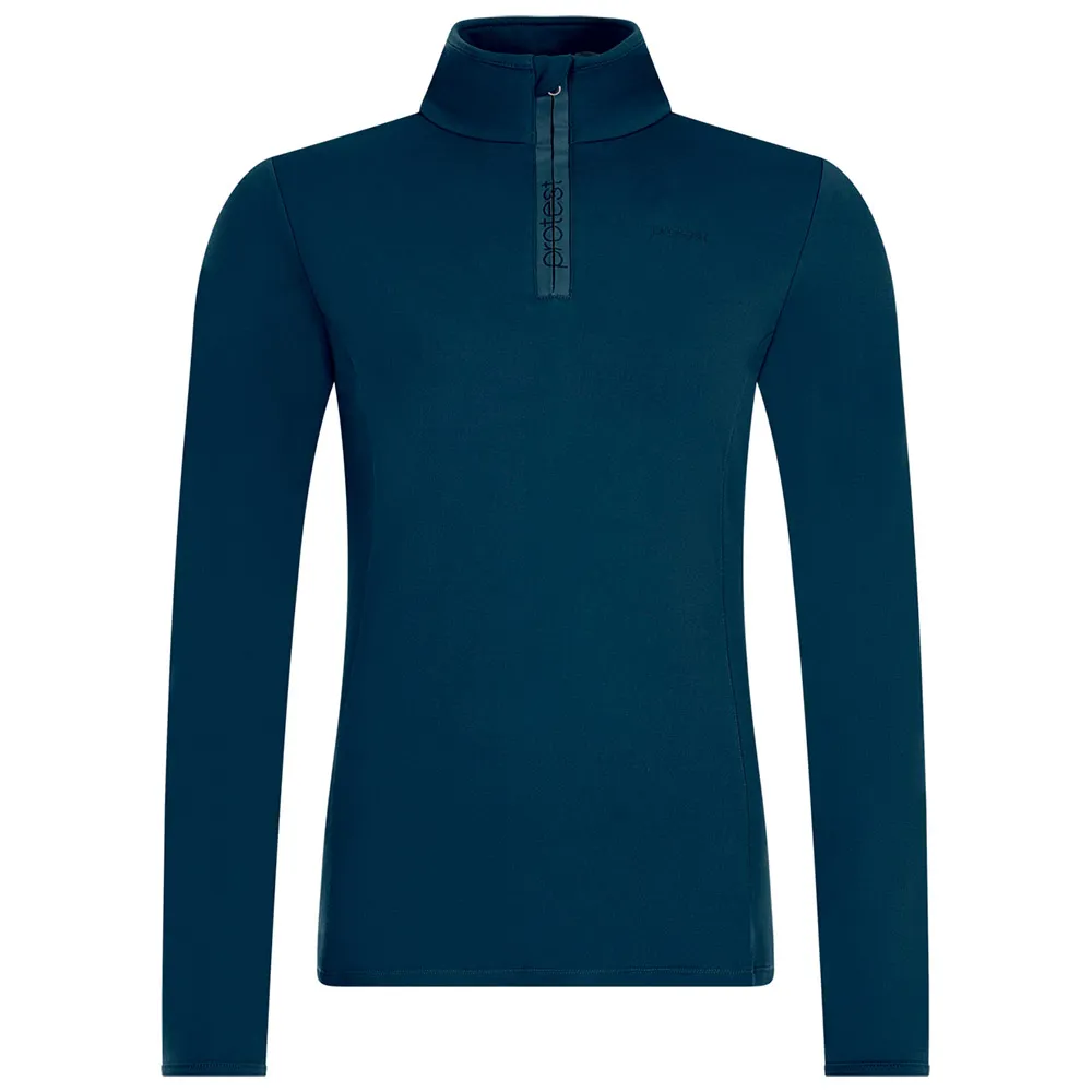Protest Refabriz Fleece Met Halve Rits Marineblauw