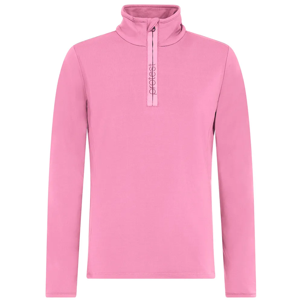 Protest Refabrizoy Fleece Met Halve Rits Roze