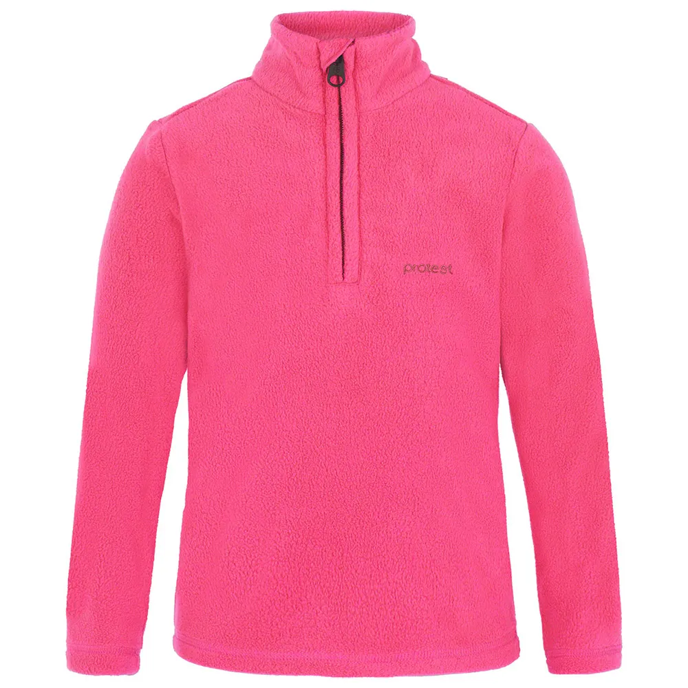 Protest Remutey Fleece Met Halve Rits Roze