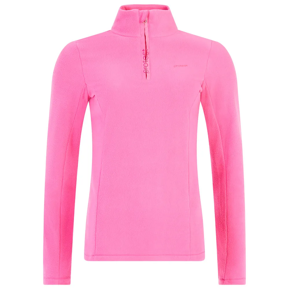 Protest Remutez Fleece Met Halve Rits Roze