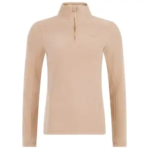 Protest Remutez Fleece Met Halve Rits Beige