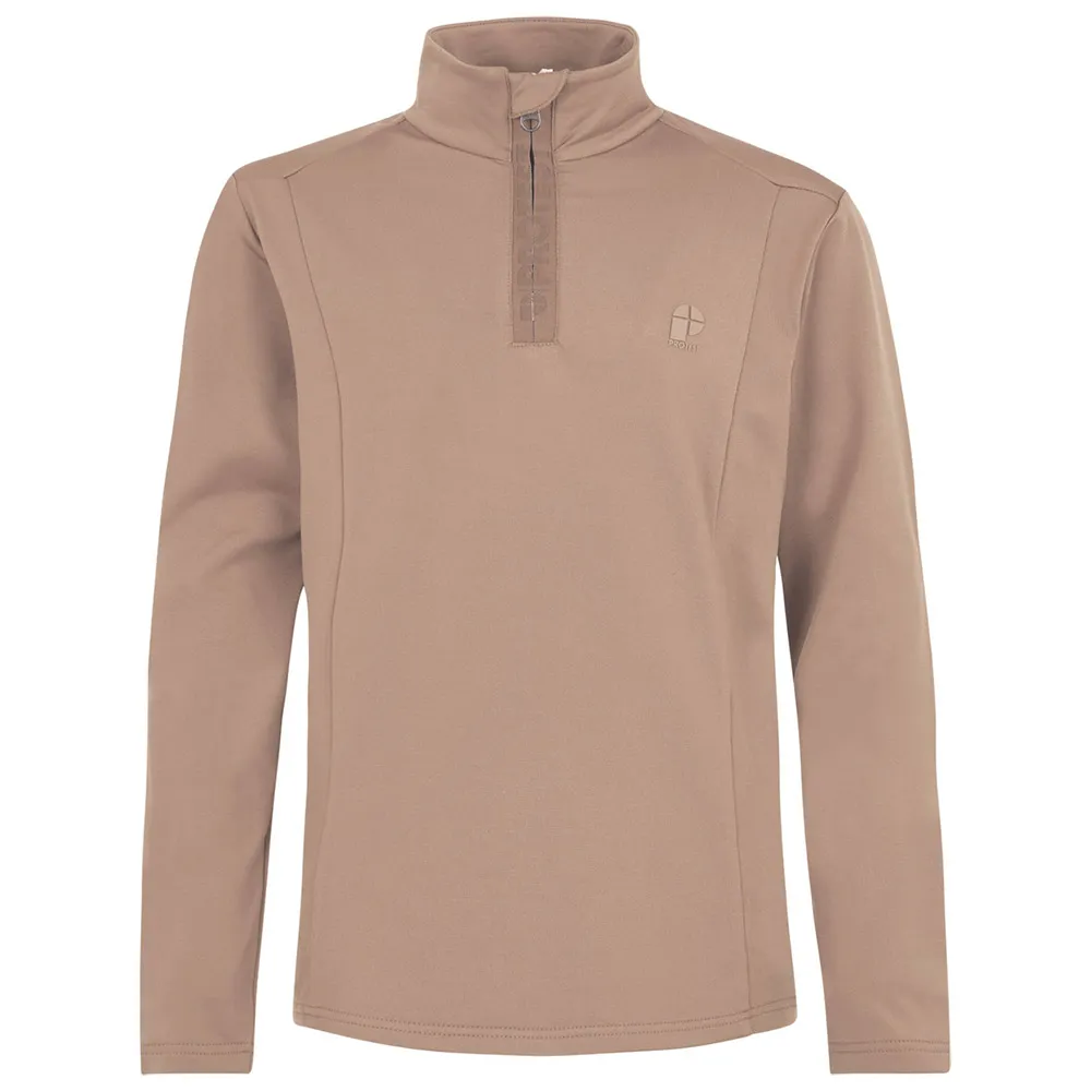 Protest Rewillowy Fleece Met Halve Rits Beige