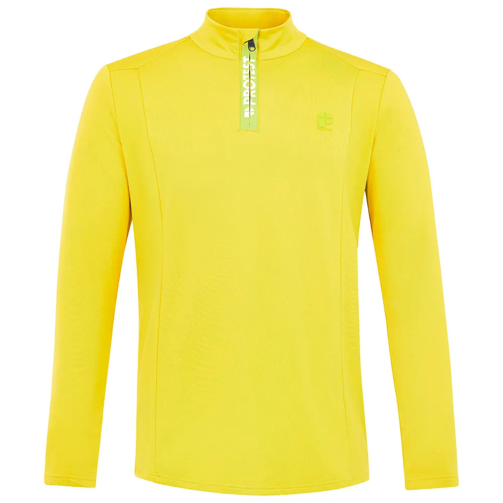Protest Rewill Fleece Met Halve Rits Lime Splash