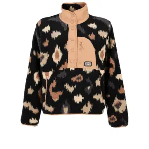 Protest Xena Outdoor Button Fleece Zwart