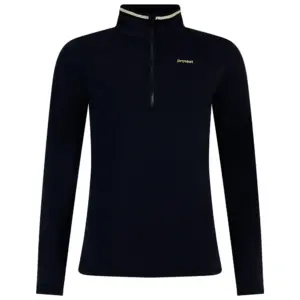 Protest Stuff Fleece Met Halve Rits Zwart