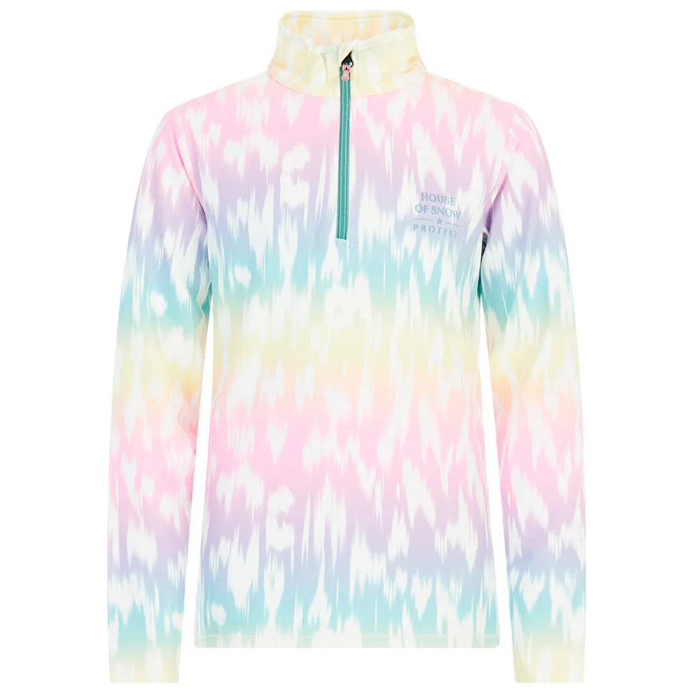 Protest Xray Fleece Met Halve Rits Blauw