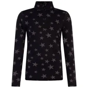Protest Vessy Fleece Met Halve Rits Zwart