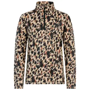 Protest Xray Fleece Met Halve Rits Beige