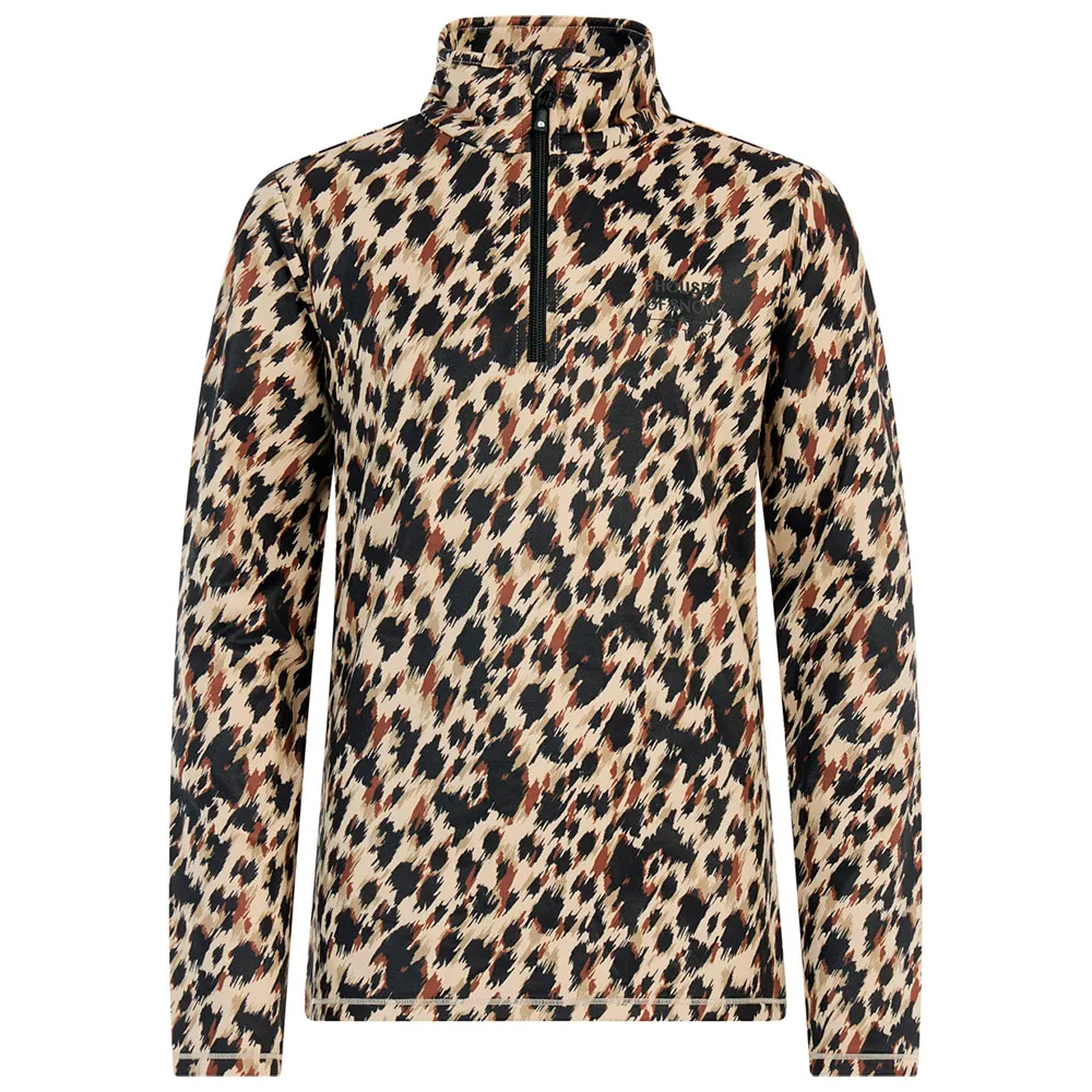 Protest Xray Fleece Met Halve Rits Beige