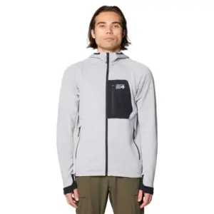 Mountain Hardwear Polartec® Power Grid™ Sweatshirt Met Rits Grijs