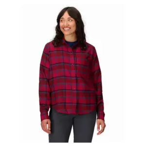 Marmot Rush Creek Lightweight Flannel Overhemd Met Lange Mouwen Rood