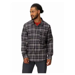Marmot Stonepeak Lightweight Performance Flannel Overhemd Met Lange Mouwen Zwart