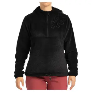+8000 Einar Fleece Met Kap Zwart