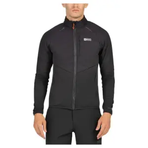 +8000 Ned Fleece Met Volledige Rits Zwart