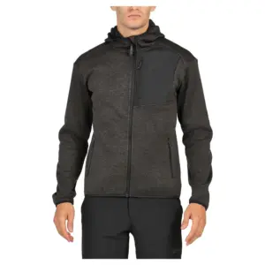 +8000 Quanti Fleece Met Volledige Rits Zwart