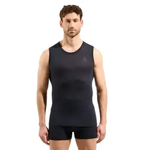 Odlo 112122 Merino Pw 140 Seamless Mouwloos Basislaag Zwart