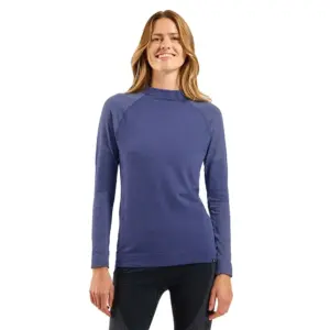Odlo 112301 Seamless Performance Wool Lange Mouwen Basislaag Blauw