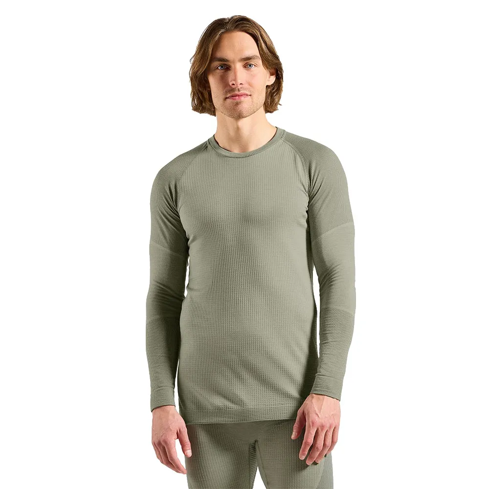 Odlo 112302 Seamless Performance Wool Lange Mouwen Basislaag Shadow