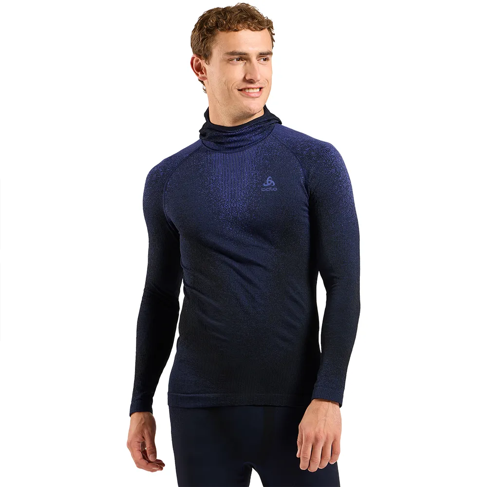 Odlo Performance Warm Blackcomb Lange Mouwen Basislaag Blauw