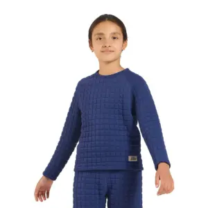 Odlo Quilted Lange Mouwen Basislaag Blauw