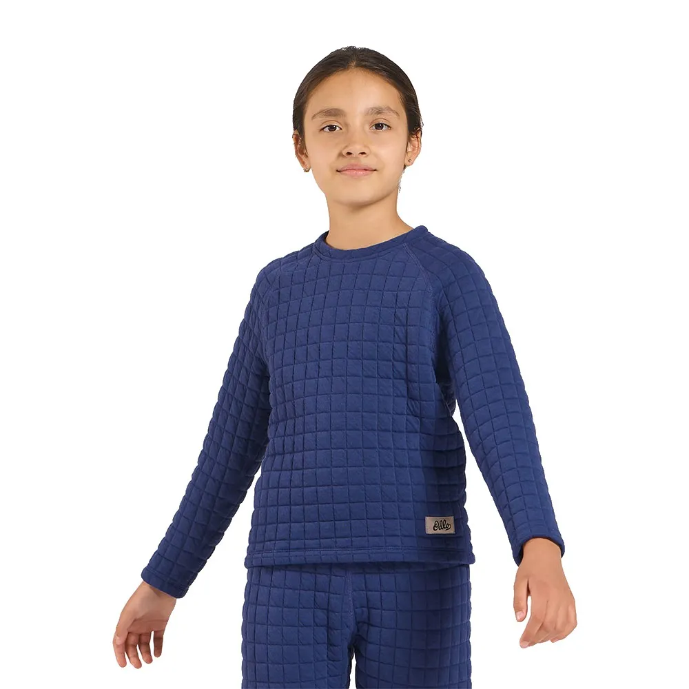 Odlo Quilted Lange Mouwen Basislaag Blauw