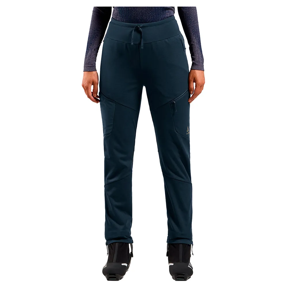 Odlo Zeroweight Windproof X Warm Broek Dark Sapphire