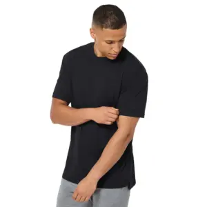 Super.natural Casual Rib Bio T-shirt Met Korte Mouwen Zwart