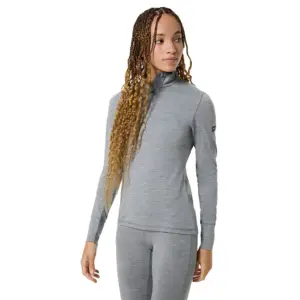 Super.natural Tundra175 Half Rits Lange Mouw T-shirt Grijs