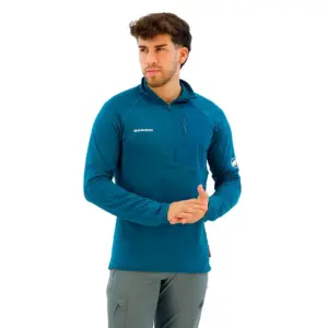 Mammut Aenergy Light Fleece Met Halve Rits Turquoise