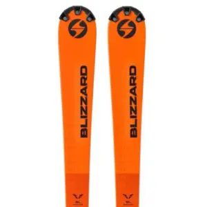 Blizzard Firebird Sl Racing Flat+plate Alpin Skipakket Oranje