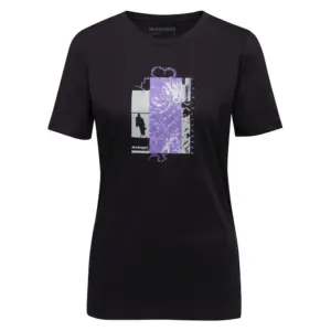 Mammut Core Alpine Flower T-shirt Met Korte Mouwen Zwart