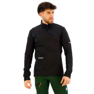 Mammut Eiger Nordwand Advanced Fl Sweatshirt Met Halve Rits Zwart