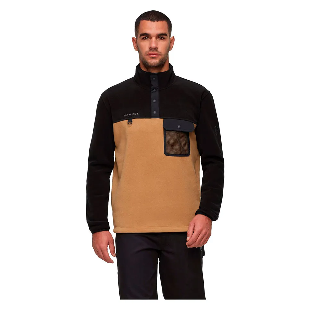 Mammut Hybrid Pull Fleece Zwart
