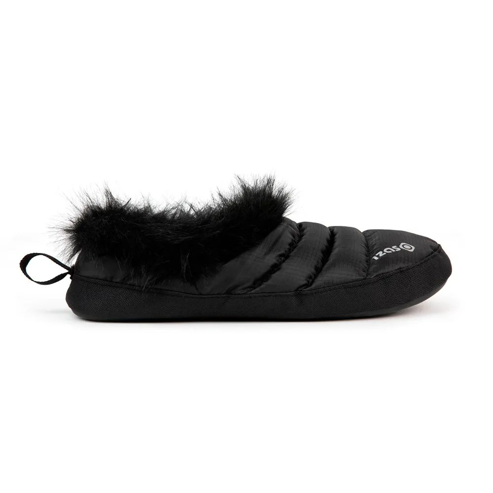 Izas Sasal Pelo Pantoffels Zwart