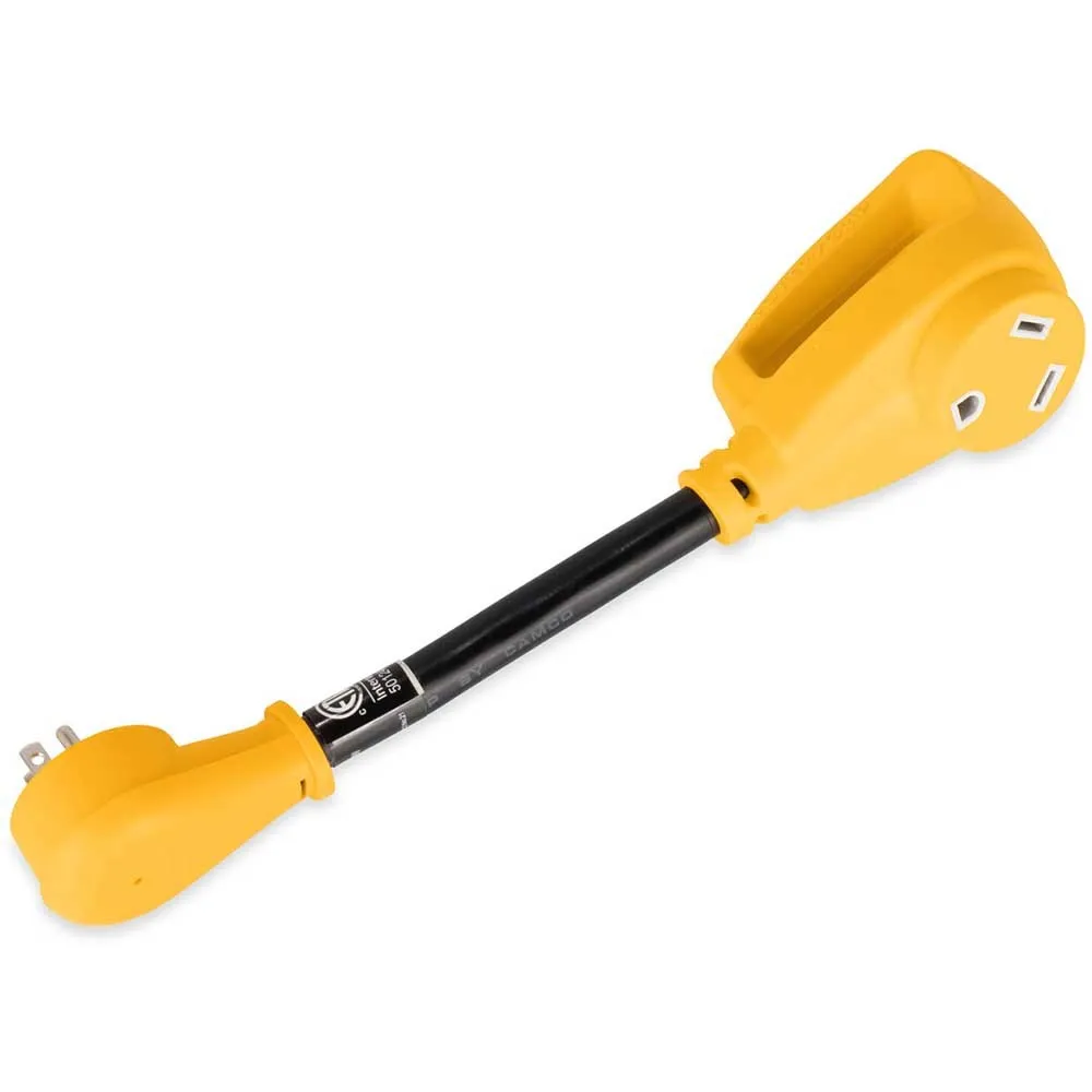 Camco Powergrip Stekkeradapter Zwart