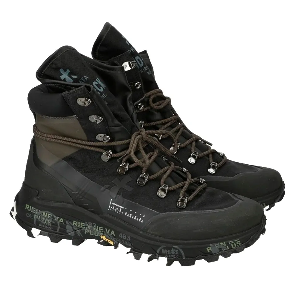 Premiata Midtreck Wandelschoenen Zwart