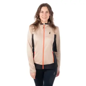 Aulp Cindy Fleece Met Volledige Rits Taupe
