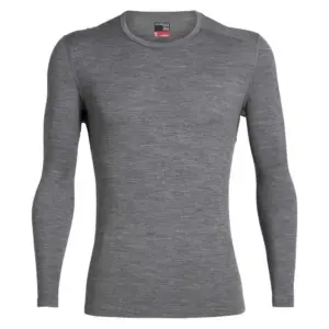 Icebreaker 260 Tech Merino T-shirt Met Lange Mouwen Gritstone Heather-013