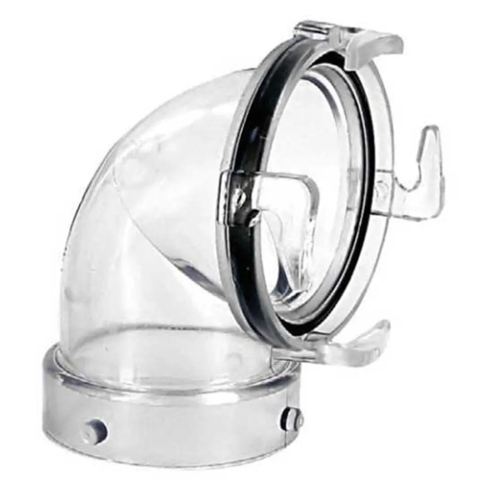 Fultyme Rv 90º Slangadapter Met Bajonetsluiting Clear