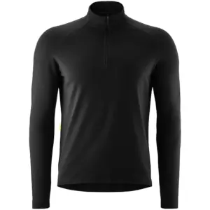 Gonso Essential Sweatshirt Met Halve Rits Zwart